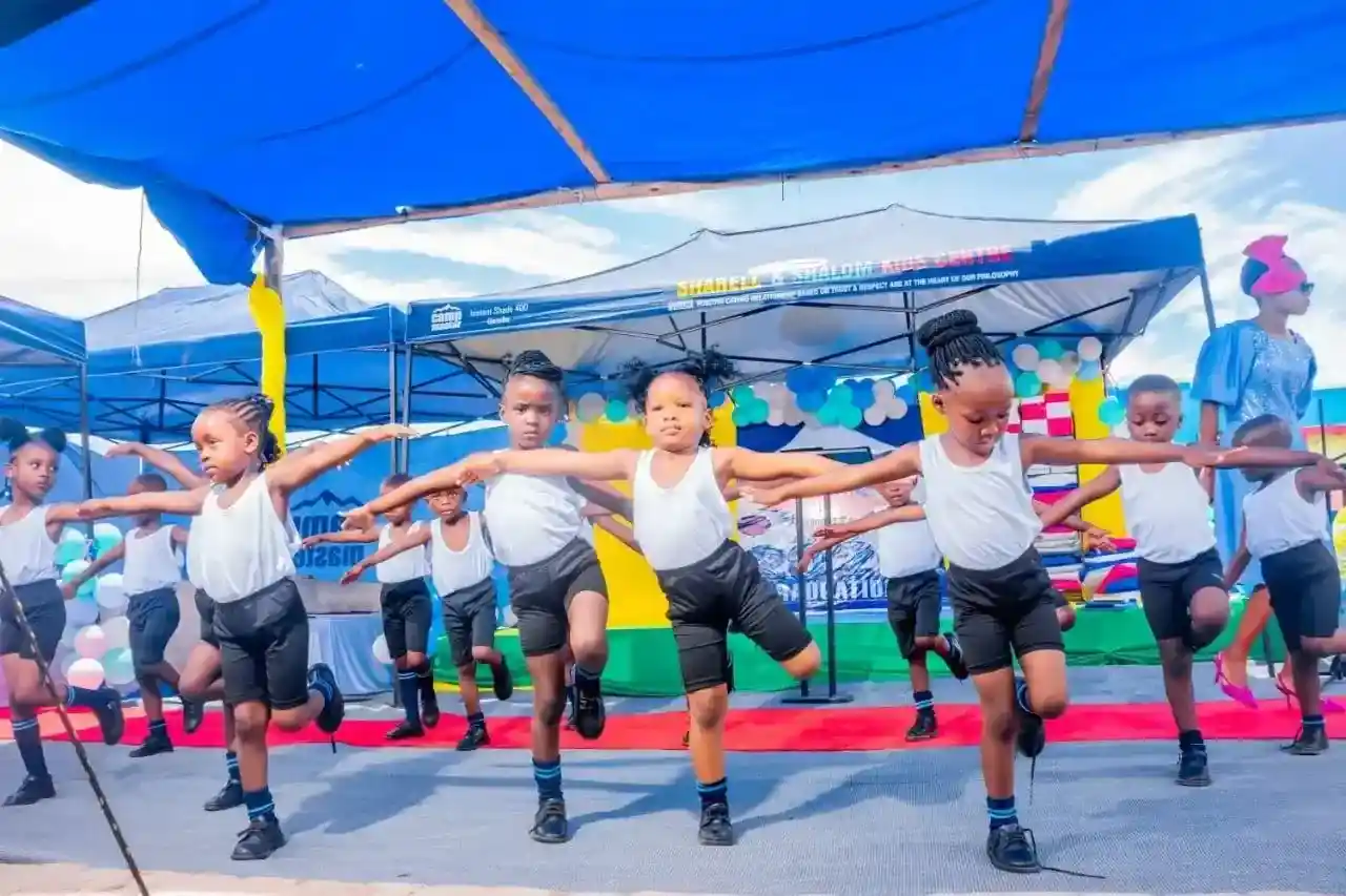 Children performing ballet dance at Sharell and Shalom Kids Centre